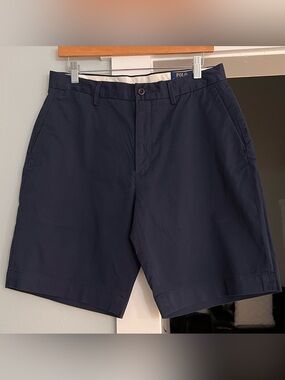 Polo by Ralph Lauren Navy Flat-Front Men’s Chino Shorts size 31